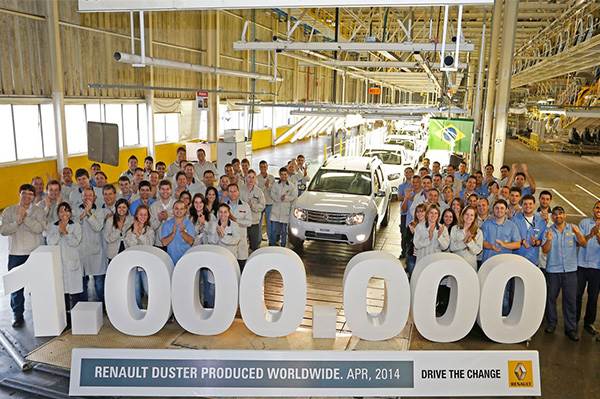 One millionth Renault Duster rolls off assembly line